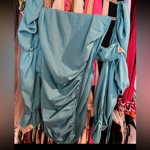 Pretty little thing two-piece blue set